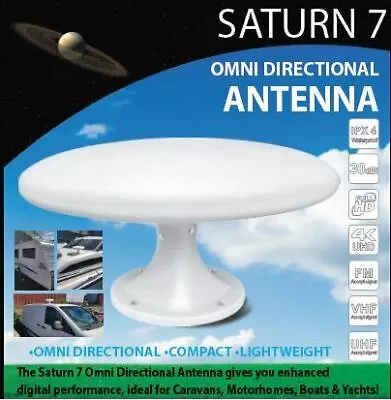 Saturn 7 Omni Directional TV Antenna ARIEL TRUCK RV BOAT RECEPTION CARAVAN PARTS • $154