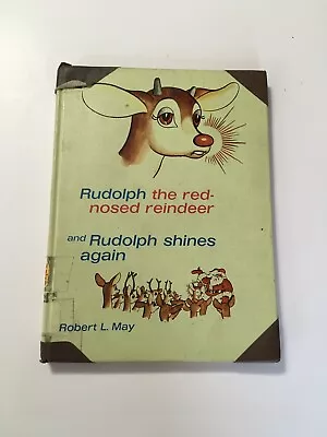 Vintage 1954 Rudolph The Red-Nosed Reindeer And Rudolph Shines Again Hard Cover • $49.99