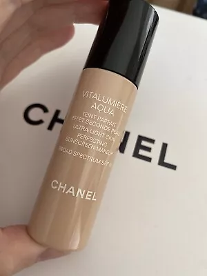 Chanel Foundation 30 Beige Chanel Vitalumiere Aqua Ultra Light Demo 20ml • $85