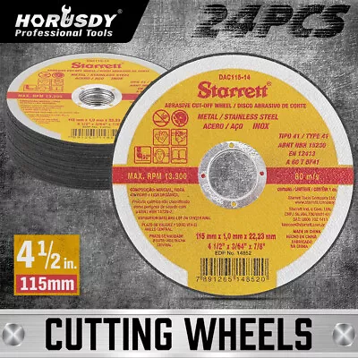 HORUSDY 24Pcs 4.5inch 115mm Angle Grinder Cutting Discs Thin Cut Off Wheel Steel • $19.99