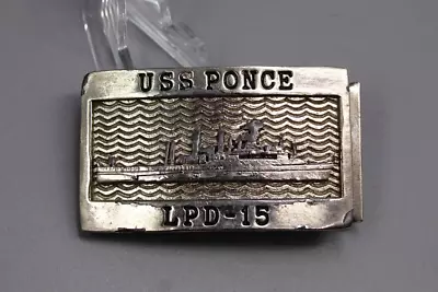 USS Ponce LPD-15 Belt Buckle . FLU3723 • $35