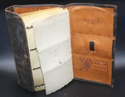 Vintage Abbey & Imbrie Leather Trout Fly Wallet With 25 Flies • $30