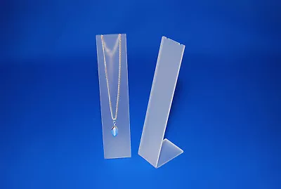 £4.95 • Buy Tall Slim Line Acrylic Necklace Pendant Chain Display Jewellery Display Stand 