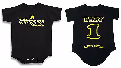 Future Motocross Champion T Shirt One Piece Baby Infant Supercross Motorcycle Mx • $26.99