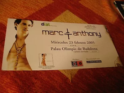 Marc Anthony Original Poster Tour 2005 Badalona Spain 9x18  • $42.30