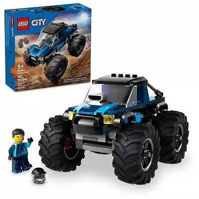 LEGO City Blue Monster Truck Off-Road Toy Playset With A Driver Minifigure • $15.99