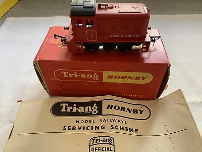 Triang Hornby R253 Red Dock Authority Diesel Shunter No 3 Boxed Excellent • £39.92