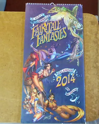 J Scott Campbell 2014 Fairytale Fantasies Calendar Mermaid Alice In Wonderland • $35