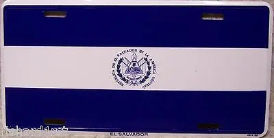 Aluminum National Flag El Salvador  License Plate  N • $17.50