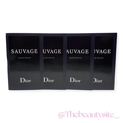 Dior Sauvage Sample-Vials For Men 0.03 Oz/ 1ml EDT 4 PCS NEW(+1 FREE EXTRA VIAL) • $13.36