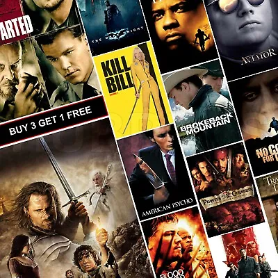 £2.99 • Buy 2000s Classic Movie Posters 2000s A4 A3 A5 Prints Wall Art Decor Film Cinema UK