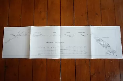 1924 Reprint Basingstoke & Alton Light Railway Signal Track Plan Drawing Diagram • £24.99