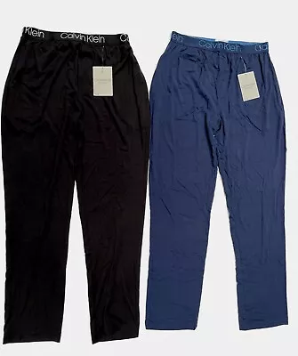 CALVIN KLEIN Soft Modal Pajama Pants Or Joggers Sleepwear BLK/Navy/Grey; Sz S-XL • $34.99