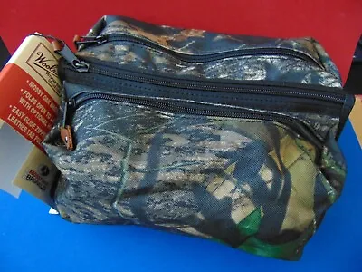 Mossy Oak Break Up Travel Dopp Bag 3 Zippered Compartments New In Package • $4.77
