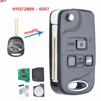 $19.69 • Buy For Lexus ES330 LS430 SC430 2001-2010 Upgraded Remote Car Key Fob HYQ12BBK -4D67