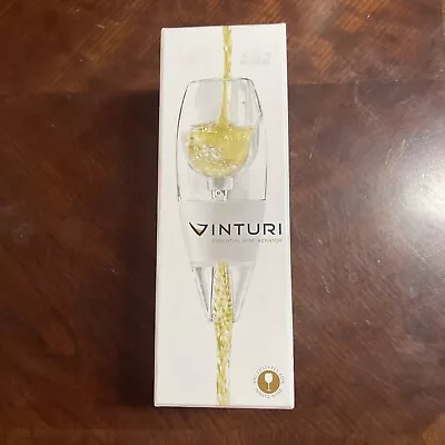 VINTURI Essential Wine Aerator For White Wine With No Drip Stand & Travel Pouch • $10.79