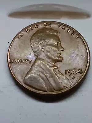 1964 D Error Penny L On Rim • $1