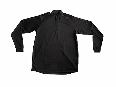 £8.95 • Buy Male Black Breathable Long Sleeve Wicking Shirt With Epaulettes Security