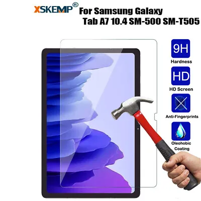 Tempered Glass Screen Protector 9H For Samsung Galaxy Tab A7 10.4 SM-T500 T505 • $12.06