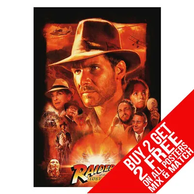 Raiders Of The Lost Ark Bb5 Poster Art Print A4 A3 Size Buy 2 Get Any 2 Free • £8.97