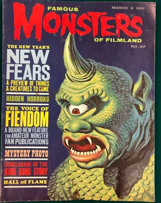 FAMOUS MONSTERS OF FILMLAND #27 (1964) Warren Magazine VG++ • £60.81