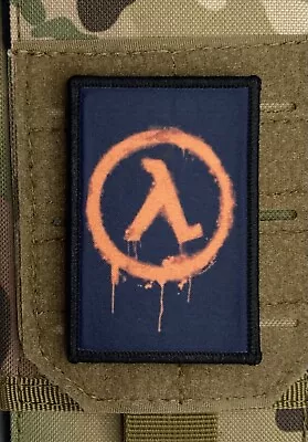 Half Life Morale Patch / Military Badge ARMY Tactical Hook & Loop 19 • $8.99