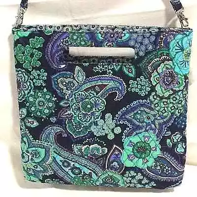 Vera Bradley Blue Rhapsody 2009 Holiday Tote Laptop Tablet Bag Limited Edition • $21.99