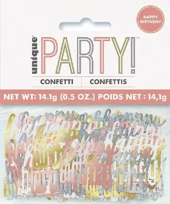 £2.12 • Buy Party Foil Table Confetti Happy Birthday