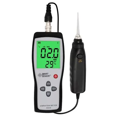 AS63B Portable LCD Vibration Vibrometro Vibration Sensor Analyzer Tester Meter • $159.42