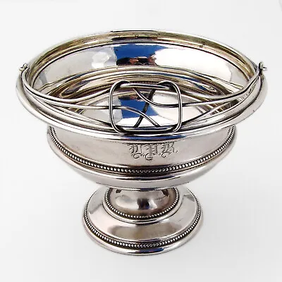 Tiffany Swing Handle Basket Sterling Silver 1853 Mono LPB • $650.25
