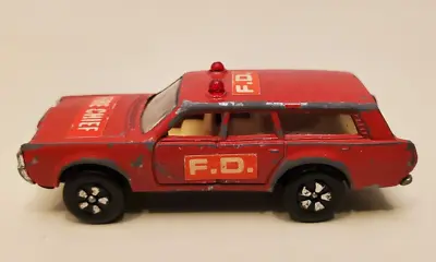 PLAYART FIRE CHIEF RED MERCURY STATION WAGON Vintage Diecast Car 70s Toy Peelers • $7.99