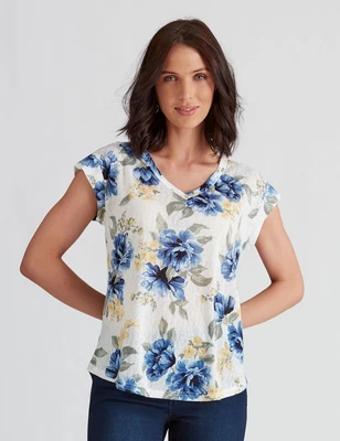 $15.76 • Buy Katies Knitwear Textured Slub T-Shirt Womens Clothing  Tops T-Shirt