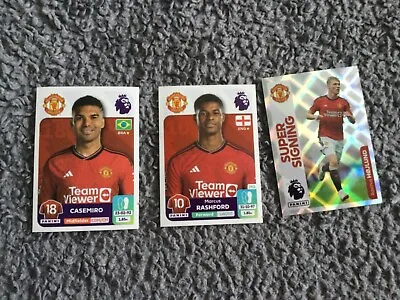 Panini Premier League Stickers 2024 - Team Manchester United No 449 451 457 • £1