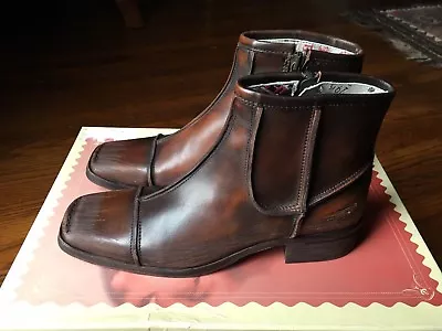 Siren By Mark Nason Womens Boots 6.5 BNIB Shoes Chukka Boot Brown Leather • $50