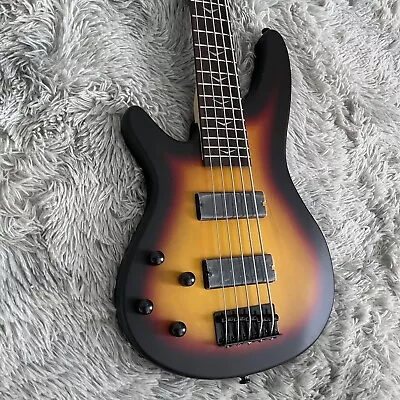 Sunburst 5 String Selling Electric Bass Basswood Body Maple Neck Matte Color • $267.59