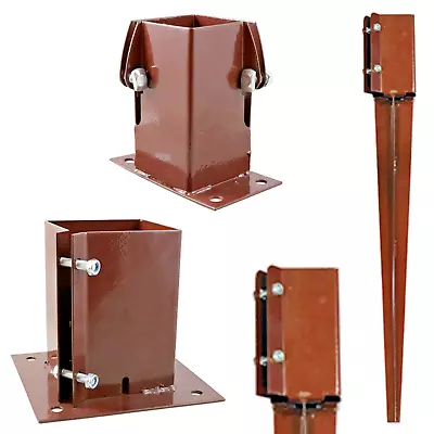 £120.89 • Buy Fence Post Spike Shoe Post Bracket Holder Bolt Down 50/75/100mm Garden Decking