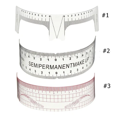£3.99 • Buy Microblading Eyebrow Stencil Makeup Reusable Measuring Shaper Tattoo Ruler Tool