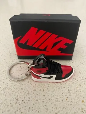 Nike Air Jordan 1 Retro High-(bred Toe)-3d Sneaker Keychain With Box • $15