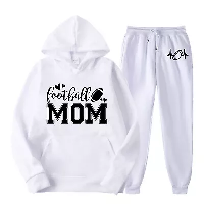 Men's And Women's Monogram Rugby Print Casual Sports Hoodie Set 1 Apparel • $41.81