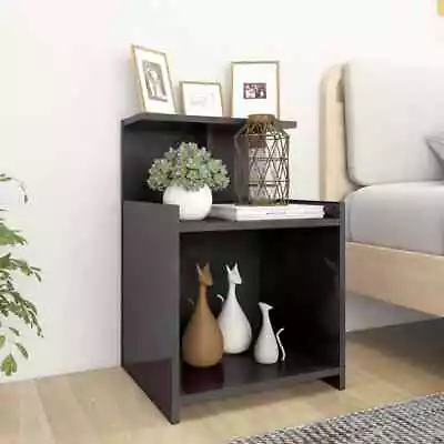 High Gloss Bedside Tables Drawers Storage Side Cabinet Wooden Bedroom Nightstand • $56.27