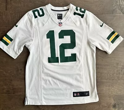 Nike Green Bay Packers Aaron Rodgers White Away Jersey Men’s Medium • $34.99