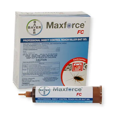 20 Tubes & 20 Plungers Maxforce FC Cockroach German Roach Pest Control Gel Bait  • $259.95