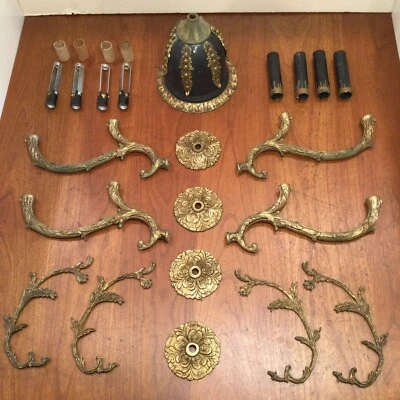 $62 • Buy Vintage Chandelier Lamp Parts