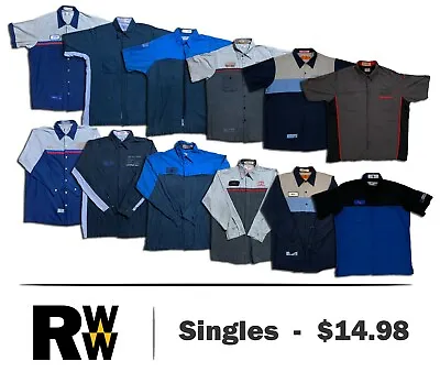 Red Kap Automotive Technician Uniform Work Shirts Specialty Mechanic Men's • $14.98