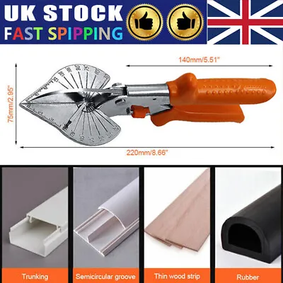 Angle Cutter Mitre Shears Gasket Window Cutter Trim Bead Snips Steel Blade Tool • £13.97