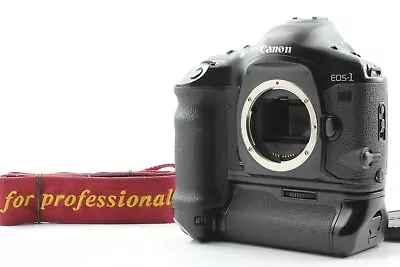 [N MINT+++] Canon EOS-1V HS 35mm SLR Film Camera Body Black + PB-E2 From Japan • $649.99