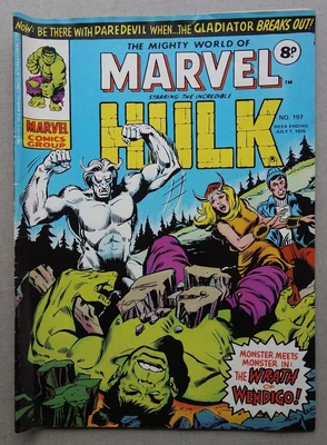 $1.47 • Buy Mighty World Of Marvel Comic #197 - Jul 7 1976 Wolverine VG-