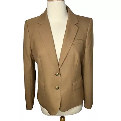 J.Crew $198 Original Schoolboy Blazer Camel Brown Size 0 AZ565 • $120