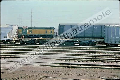 Original Slide Norfolk Southern NS Flat Car Proviso ILL 1-1995 • $14.95