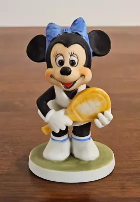 RARE Walt Disney Minnie Mouse Figurine Playing Tennis Ceramic  • $8.98